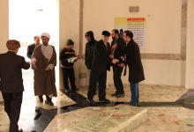 گزارش تصویری از غبار روبی مزار شهدای گمنام در  دهه فجر توسط هیات رئیسه دانشگاه صنعتی شاهرود 